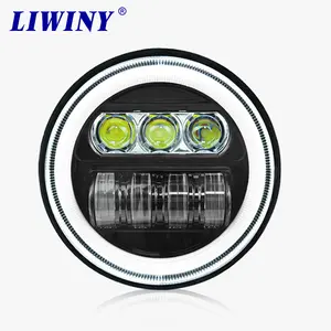 Liwiny 7 นิ้วไฟ LED DRL ขับรถ 4WD ไฟ LED ที่กําหนดเอง 3030 ไฟหน้าซังไฟหน้ารถ