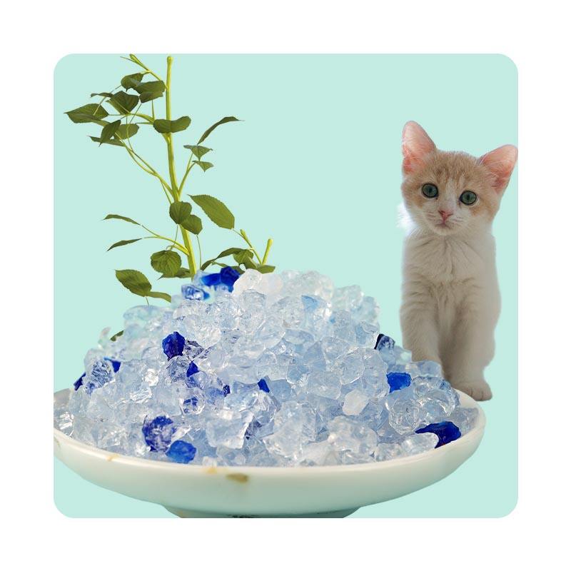 Hot Sale Pet Cleaning Absorb Quickly Product Biodegradable Crystal Pack  Sand Silica Cat Litter