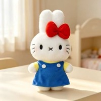 Nouveau Pendentif Peluche Lapin de 12 Pouces en Gros, Mignon et Apaisant, Cadeau d'Anniversaire pour Enfants, Jouet en Peluche Doux avec Rembourrage en Maille Anti-Stress