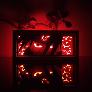 Lightbox Anime con Edward Elric da Fullmetal Alchemist, Decorazione per Sala Giochi, Ritagli di Carta da Fumetti, Luce Notturna LED - Product Image 4