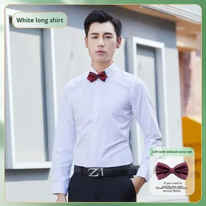 Un abito da uomo estivo in stile occidentale di grandi dimensioni, una <span class=keywords><strong>camicia</strong></span> bianca formale traspirante, <span class=keywords><strong>gilet</strong></span> <span class=keywords><strong>e</strong></span> <span class=keywords><strong>gilet</strong></span> - Product Image 6