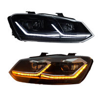 Phares LED pour Volkswagen POLO MK5 2011-2018, amélioration des accessoires VW Polo, ensemble de phares de voiture VW, projecteurs