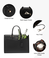 LOVEVOOK sac fourre-tout en cuir PU de haute qualité pour femmes sac à bandoulière bureau professeur infirmière grande capacité sac à main et porte-monnaie