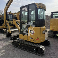Excavatrice hydraulique compacte d'occasion CAT 302CR de 2,3 tonnes pour drainage résidentiel – Options de devis et comparaison avec CAT301.8, CAT302.7CR, CAT303CR