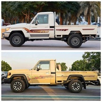 YBJ voiture accessoires 6 pièces ABS passages de roue pour Land Cruiser FJ79 2007 -- 2021 pour 2 portes ramasser LC79 roue FenDer Flare