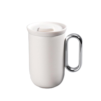 Mug de bureau en acier inoxydable 316 ZP en stock, gobelet de voyage portable avec poignée et corde, tasse à eau isotherme à boire directement, cadeau