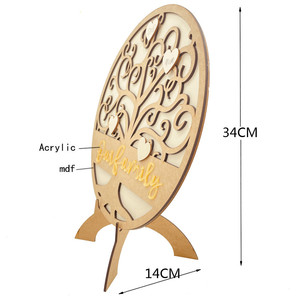 Libro <span class=keywords><strong>de</strong></span> firmas creativo <span class=keywords><strong>de</strong></span> madera contrachapada para bodas, decoración única para el registro <span class=keywords><strong>de</strong></span> <span class=keywords><strong>invitados</strong></span>, ecológico, personalizable, 34x14cm, 282g, <span class=keywords><strong>lista</strong></span> <span class=keywords><strong>de</strong></span> <span class=keywords><strong>invitados</strong></span> <span class=keywords><strong>de</strong></span> boda - Product Image 4