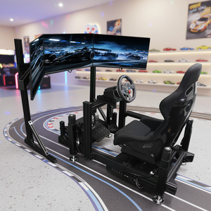 Chaise de simulateur de course automobile F1 à trois écrans avec structure en alliage d'aluminium et mouvement 3 DOF, <span class=keywords><strong>prix</strong></span> de gros - Product Image 1