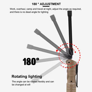 Lámpara de Trabajo LED Recargable de Doble Núcleo Portátil con Gancho, Imán y Conexión USB Universal para Inspección de Automóviles - Product Image 6