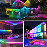 Tira de luces Led COB RGBW, 784 Leds, 12MM, 24V, 5m, RGB, blanco, 100LM, 18W, luz para sala de cine en casa, Internet, café, juego, Arcade, decoración de TV