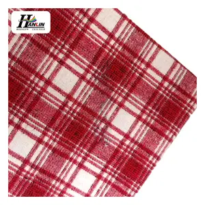 Toptan üretici için CVC pazen İskoç iplik boyalı JK ekose kumaş elbise etekler pantolon Tartan ekose kumaş