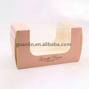 Embalaje decorativo de alimentos, papel recubierto de mascotas, 110gsm, caja transparente gigante para cupcakes, nuevos productos