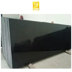 Anpassbare Größe Natur pflasters tein Polierte Bodenfliesen 60x60 Küchen arbeits platte Black Galaxy Granite