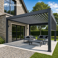 Pergola de jardin avec structure de pavillon et auvent pour patio et espace extérieur
