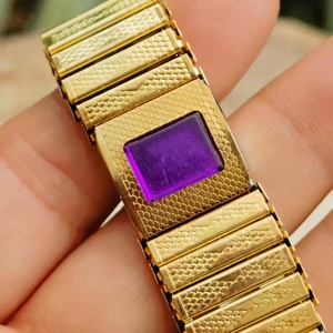 Pulseira de Terapia Magnética de Ferro Banhada a Ouro Estilo Saudita Atacado Masculina e Feminina Fabricante Direto Corrente Quadrada Moderna - Product Image 4