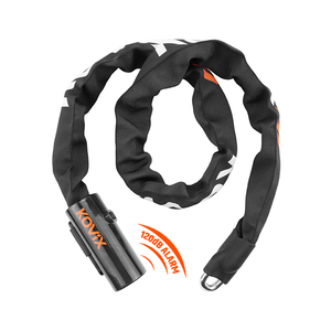 Chaîne de sécurité pour vélo en acier renforcé de 8 mm, chaîne de sécurité pour vélo avec alarme, chaîne de sécurité intelligente pour vélo - Product Image 6
