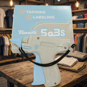 Pistolet d'étiquetage Banok 503s avec poignée bleue pour l'étiquetage et la marquage, modèle standard, corps en plastique durable - Product Image 1