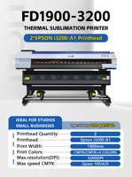 Imprimante à sublimation thermique grand format de 1,9 m FD1900-3200 avec sécheur à air chaud intelligent, logiciel RIP MainTop inclus