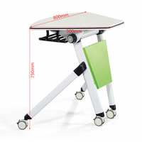 Table de conférence de bureau moderne pour cadres, pliable et mobile, idéale pour salles de formation et écoles - Vente en gros