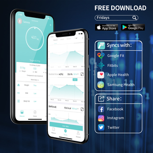 Home Body Fat <strong>Scale</strong> BMI Smart Link Phone Digital Wireless Glass - Product Image 4