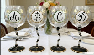 Calici in Vetro a Forma di Palloncino Natalizio per <span class=keywords><strong>Vino</strong></span>, Dipinti a Mano, Decorazione Natalizia di Lusso, Pratici Bicchieri per <span class=keywords><strong>Vino</strong></span> <span class=keywords><strong>Rosso</strong></span> - Product Image 3