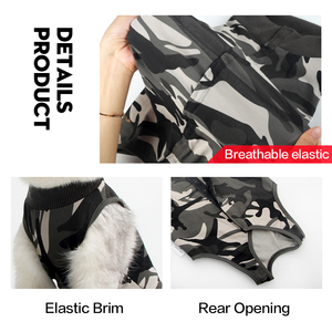 Ropa <span class=keywords><strong>para</strong></span> mascotas, traje de Casquete <span class=keywords><strong>para</strong></span> gatos, traje postoperatorio <span class=keywords><strong>para</strong></span> mascotas, traje de destete con decodificación, antilamer, Camuflaje, ropa <span class=keywords><strong>para</strong></span> el hogar <span class=keywords><strong>para</strong></span> gatos - Product Image 4