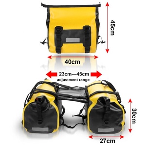 Sacoches de selle de moto SLKE en PVC imperméable 60L avec rangement pour casque, bagages de voyage universels - Product Image 4