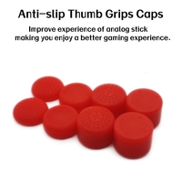 Capuchons de joystick antidérapants en silicone multicolores 8-en-1 à profil haut et bas pour manettes PS5/PS4/Xbox One/Switch Pro