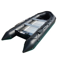 Bateau de sauvetage gonflable Durable de 430cm, Orca/Taiwan Hypalon, coque en aluminium, bateau à vitesse rigide