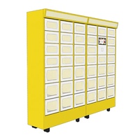 Armoire à colis en acier intelligente personnalisée casier extérieur boîte aux lettres pour courrier et récepteur utilisation de l'immeuble de bureaux
