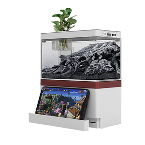 ミニモバイルUSB電源マイクロ景観生態学的な小さなアクリル水槽水族館 - Product Image 5
