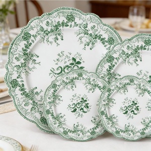 Platos de Porcelana Cerámica Modernos, Reutilizables y Portátiles de Alta Calidad para Hoteles y Restaurantes, Personalizables para Banquetes y Bodas - Product Image 3