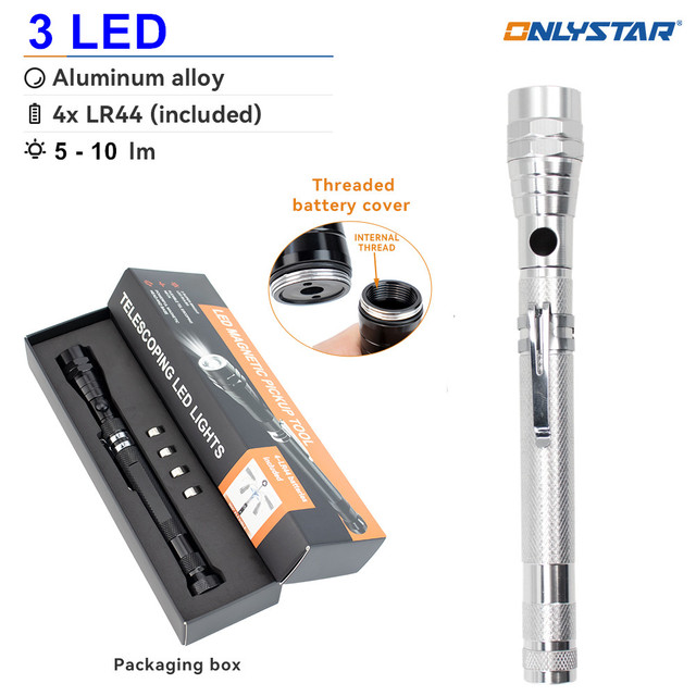 Aluminum Multifunctional Flashlights Powerful Led Flashlight Tactic Pen Light 1km Hand Magnetism Torch Light