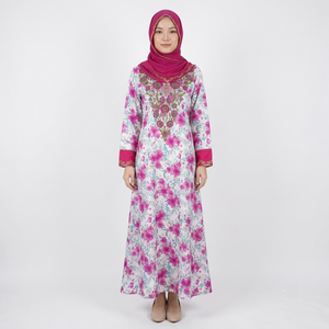 Ropa Casual de Dubái, Abaya de Tela Twill, Jalabiya, Vestido Islámico para Mujer de Turquía, Caftán Tejido Mukhawar - Product Image 1
