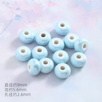 Perles en céramique électroplaquées Macaron Tire peuvent être utilisées comme boucles d'oreilles, bracelets, colliers, etc.