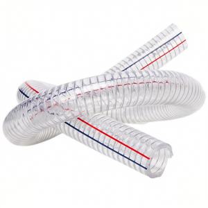 خرطوم شفط PVC عالي الشفافية وعالي الضغط 4 بوصات، جدار داخلي أملس، خفيف الوزن ومرن، 100 متر، للري المائي، مقاوم للأشعة فوق البنفسجية، 6 مم - Product Image 3