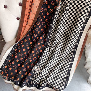 Warmer Schal Damen Schal Luxus Kaschmir Winterdecke Reifen lässig Pferd Aufdruck Pashmina Bufanda Reisen Poncho Stoles Echarpe - Product Image 6