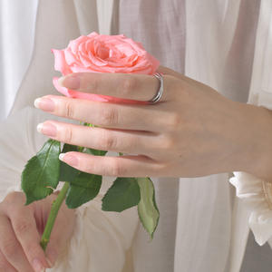 Grosir Perhiasan Joolim 18K Lapis Emas Dua Lingkaran 2 Buah/Set Cincin Baja Tahan Karat untuk Wanita - Product Image 5