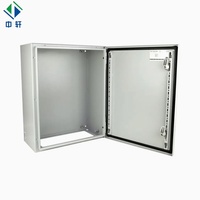 Boîtier de distribution électrique en acier étanche IP54, montage mural, boîtier métallique pour instruments électroniques