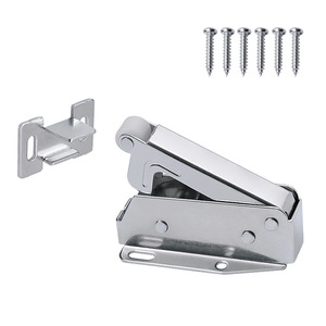 Cierre de Puerta con Botón de Presión, Mini Gancho de Hierro, Dispositivo de Rebote, Cerradura para Puerta de Armario, Diseño Minimalista, Fácil Instalación - Product Image 3