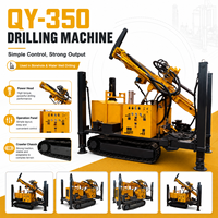 Foreuse rotative industrielle diesel Feiyang QY-350, équipement de forage de roche DTH, foreuse minière portable, profondeur max. 300m