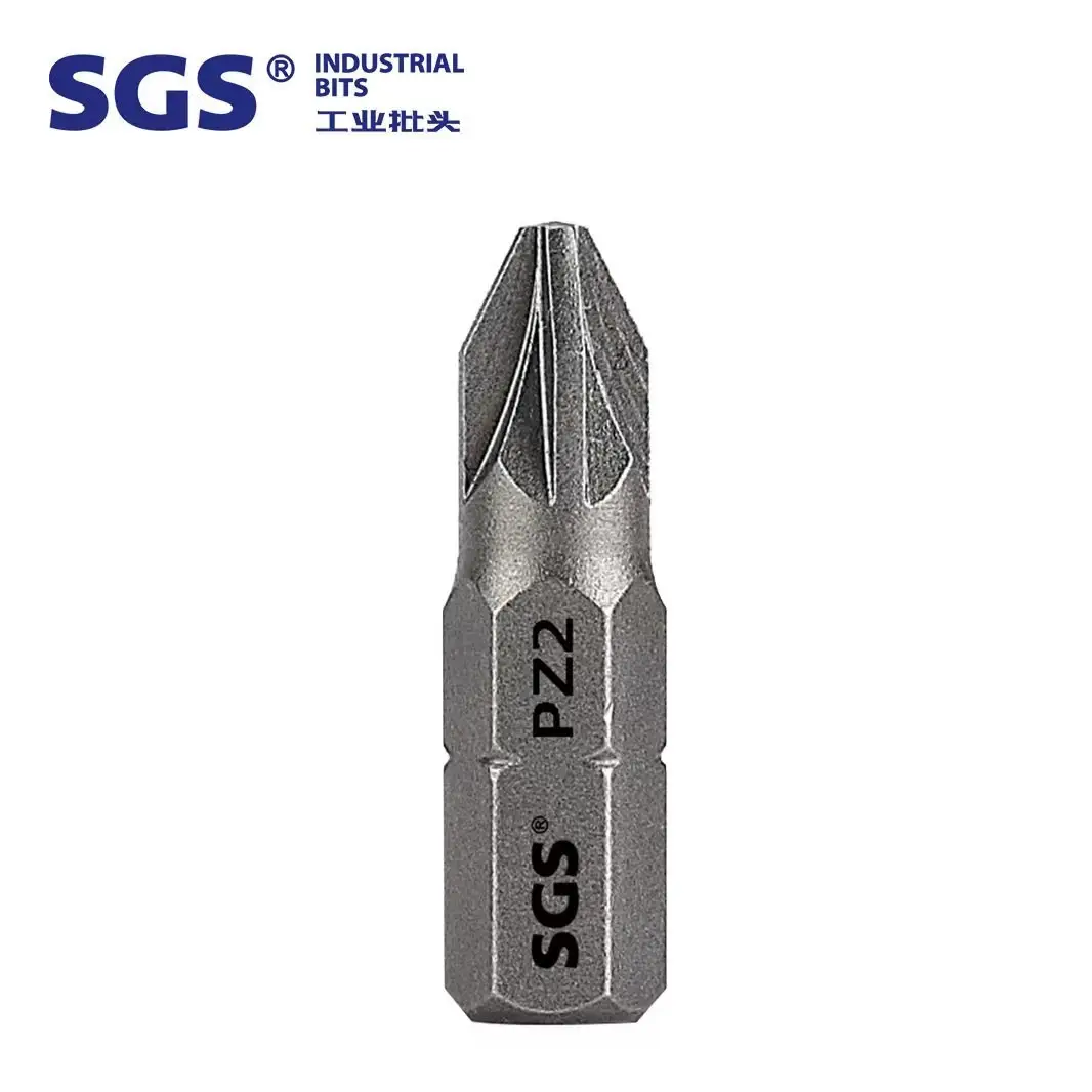 SGS 소싱 공장 6.35mm 육각 드라이버 25mm pozi 삽입 비트