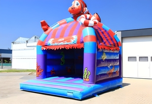 <span class=keywords><strong>Castillo</strong></span> Inflable con Temática Oceánica Colorida, Decoraciones de Peces y Corales, <span class=keywords><strong>Castillo</strong></span> de Brinco de PVC Resistente - Product Image 5