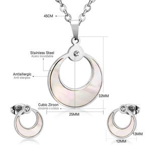 Conjunto de Joyería Infantil de Moda, Plata/Oro, Aretes y Collar con Dibujos Animados para Niños - Product Image 3