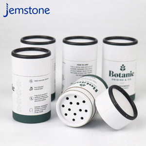 Emballage en tube de papier imprimé en quadrichromie, écologique et recyclable, pour poudre de collagène et poudre de protéines - Product Image 1