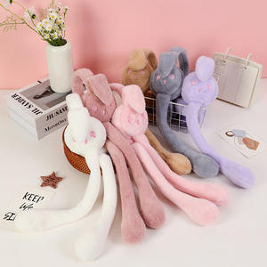 खरगोश इयरमफ के लिए लाल आँखें गर्म छोटे प्लग यूनिसेक्स वयस्क प्यारा कान सर्दियों के कान को गर्म करता है - Product Image 2