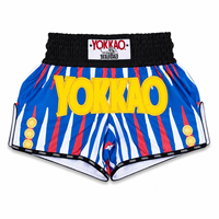 Shorts de boxe Muay Thai bleu roi pour hommes, personnalisés, professionnels, pour entraînement en salle, sparring, sublimation, fournisseur