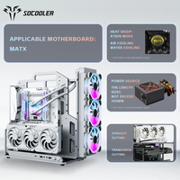 Socooler-Mini-ITX/MicroATX/ITX/MATX, caja aerometálica para ordenador, modo nuevo, RTX 4060 Ti GPU, torre de juegos, caja para PC, estante en stock