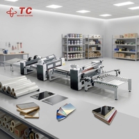 Machine de laminage automatique motorisée à colle chaude PUR pour panneaux MDF et films PET – Équipement de travail du bois multifonctionnel
