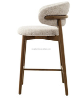 Tabouret de bar personnalisé hauteur comptoir petit déjeuner en bois îlot de cuisine hôtel chaise haute tabourets de bar modernes bon marché mobilier commercial